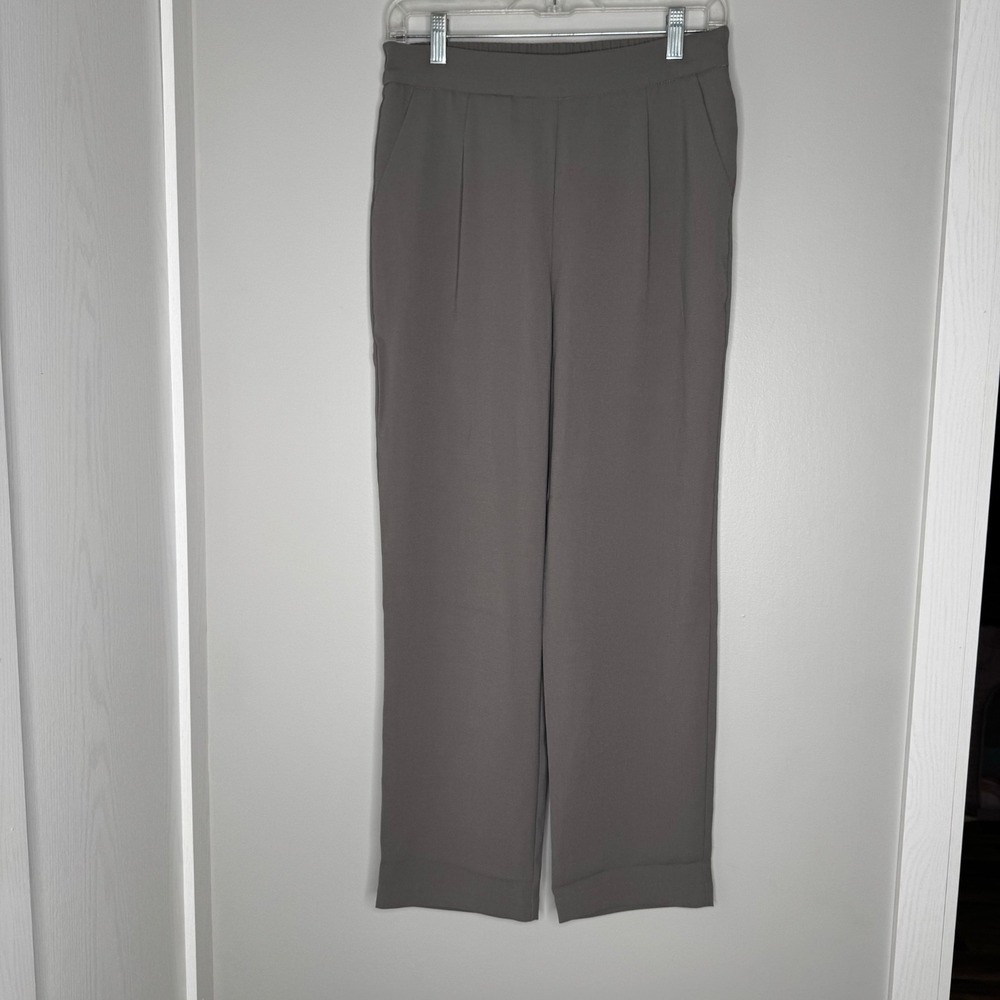 Be Cool Gray Dress Pants | Size Medium | Elastic Waist | Wide Leg | NWT